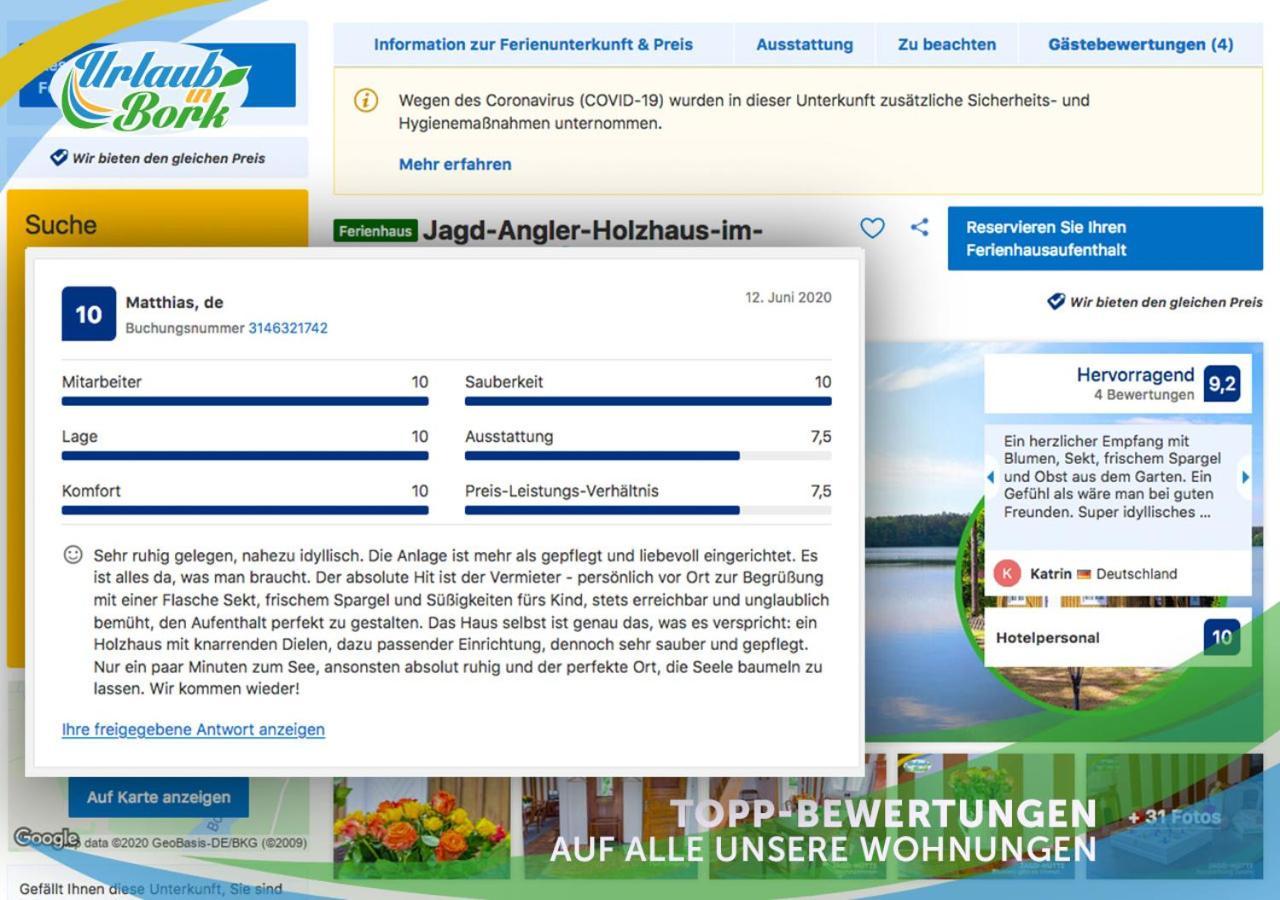 Jagd-Angler-Suite-04-Im-Wald-Am-See Kyritz Extérieur photo